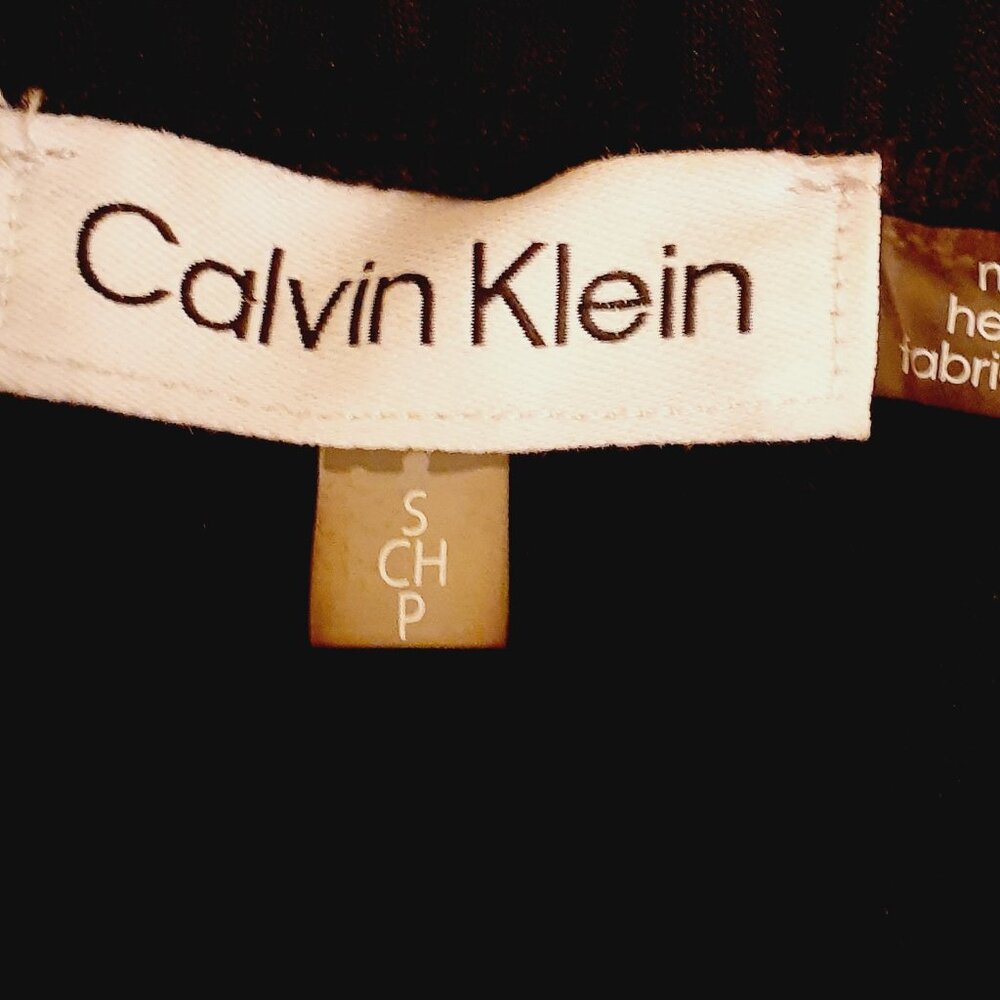 Calvin Klein Mesh Ruched Sleeve Top - Picture 3 of 12